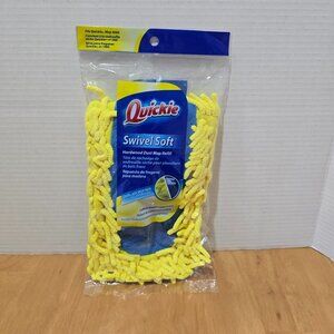 Quickie Swivel Soft Hardwood Dust Mop Refill for Mop #060 Yellow and Blue NEW